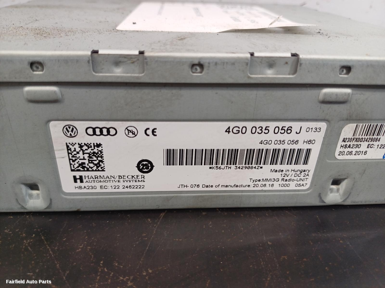 2010-2018 Audi A1 Radio Cd Dvd Sat Tv