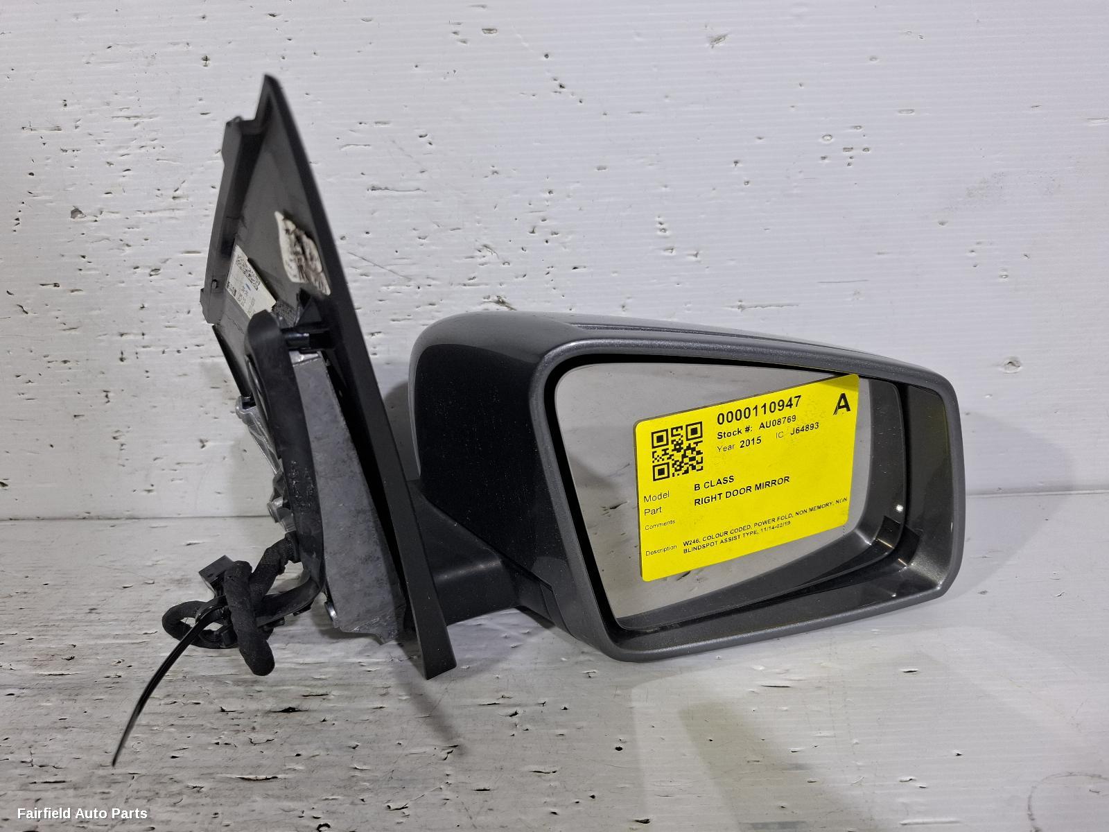 2014-2019 Mercedes B Class Right Door Mirror