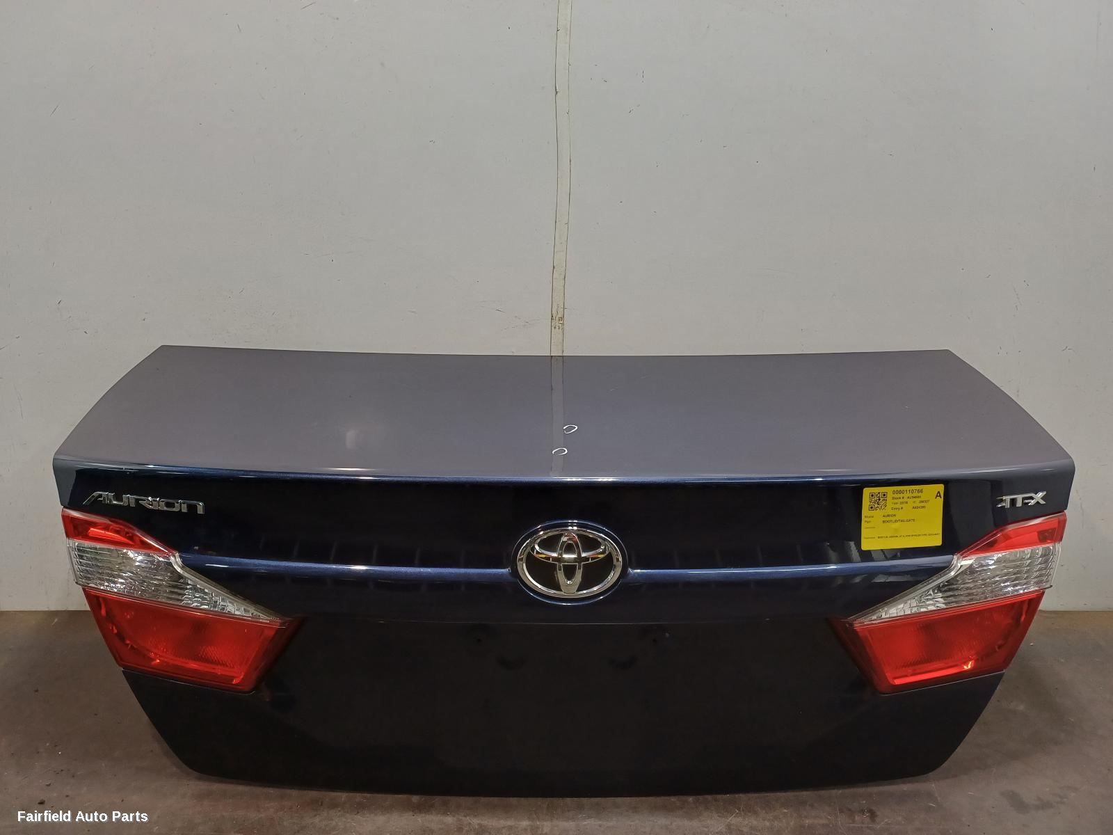 2012-2017 Toyota Aurion Bootlid Tailgate