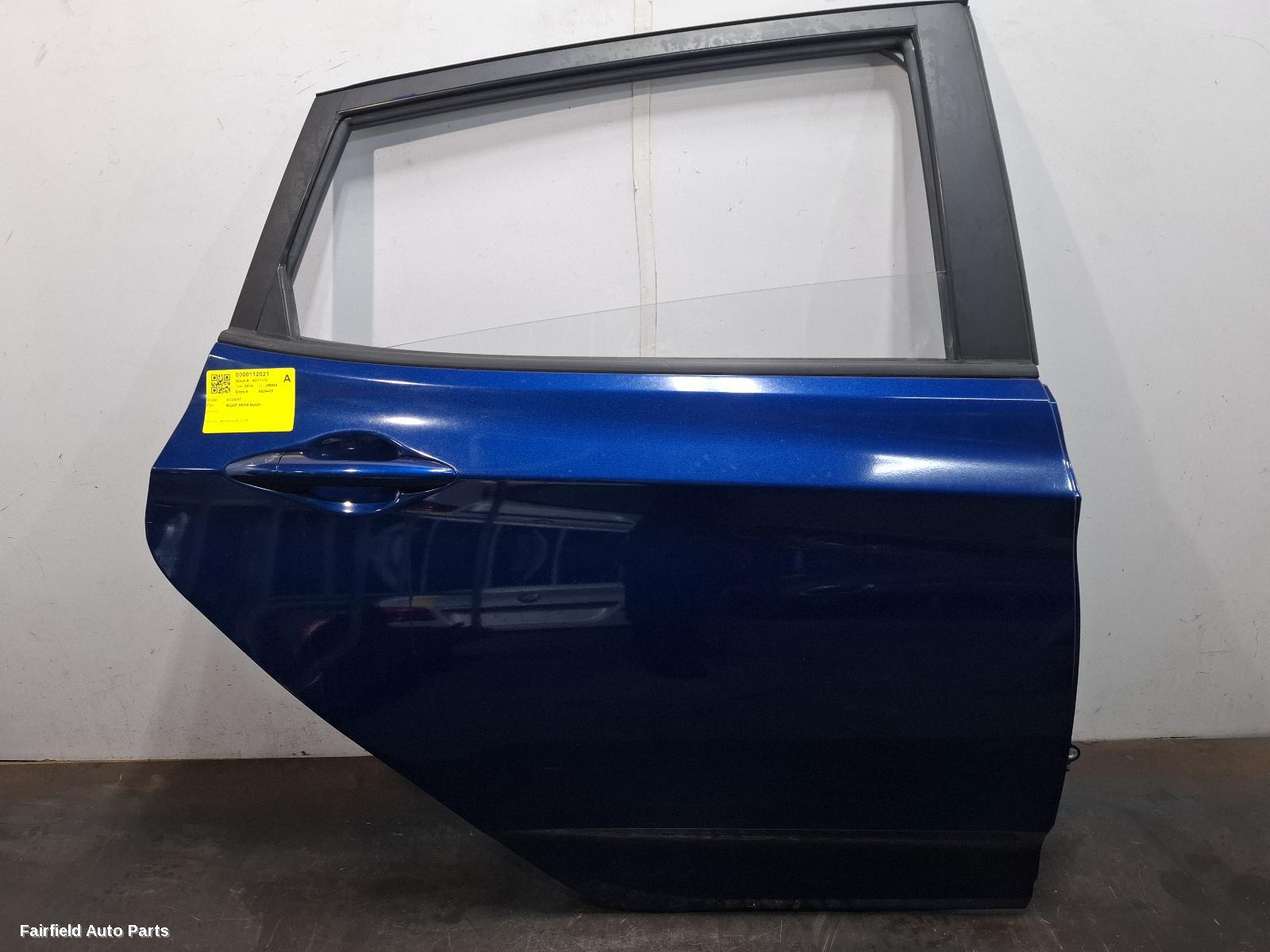 2011-2019 Hyundai Accent Right Rear Door Sliding
