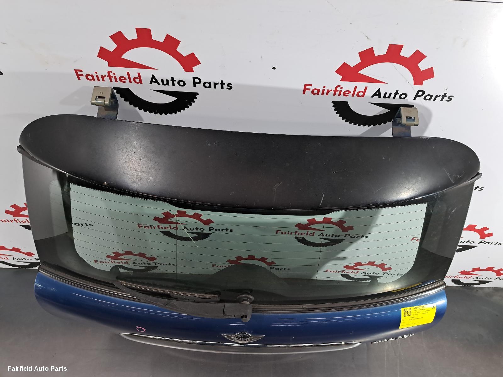 2008 Mini Cooper Bootlid Tailgate