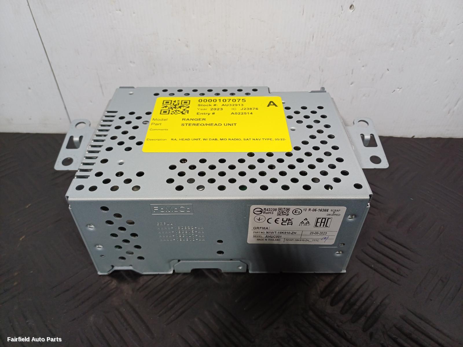2022-2026 Ford Ranger Radio Cd Dvd Sat Tv