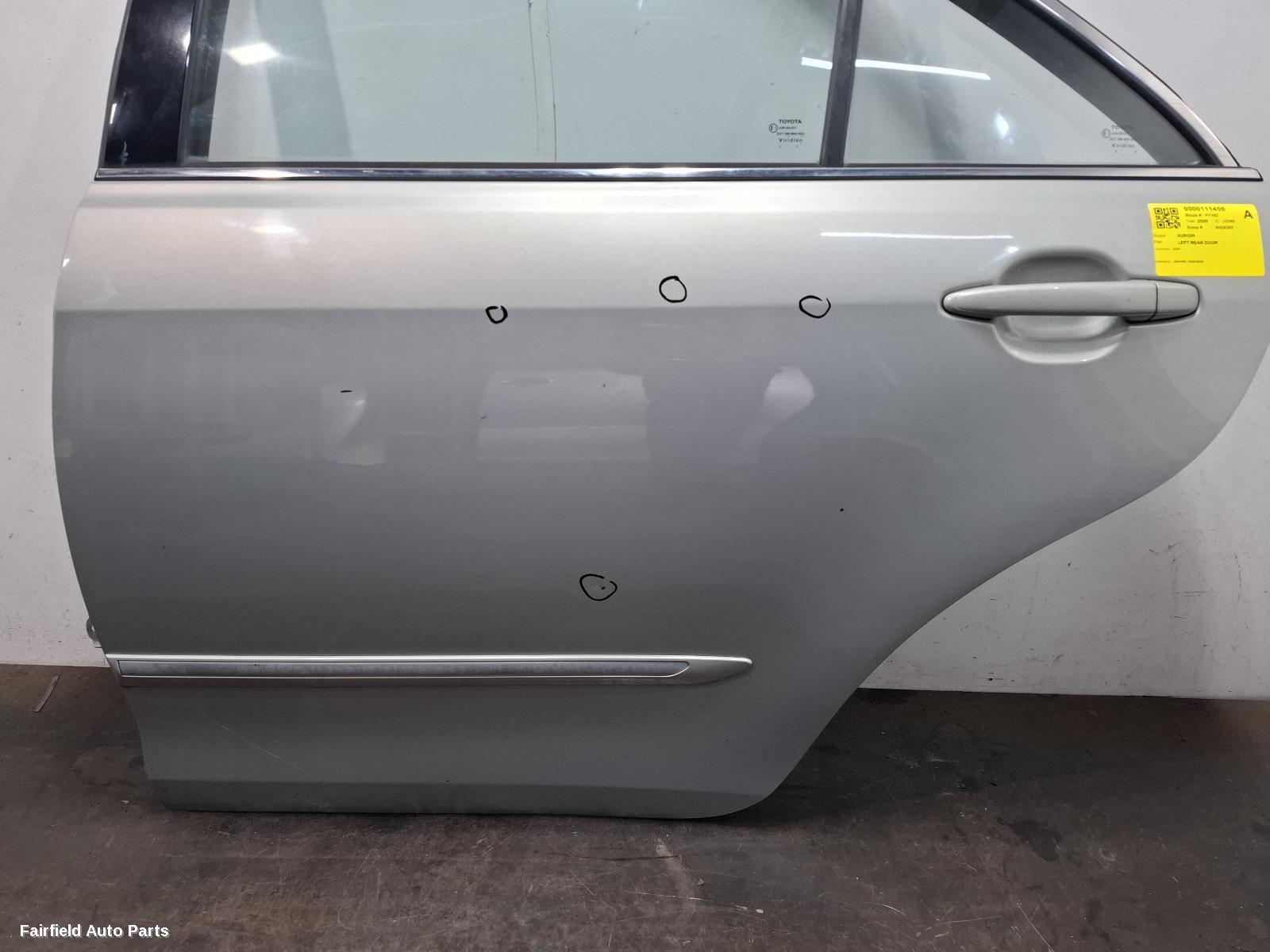 2006-2009 Toyota Aurion Left Rear Door Sliding
