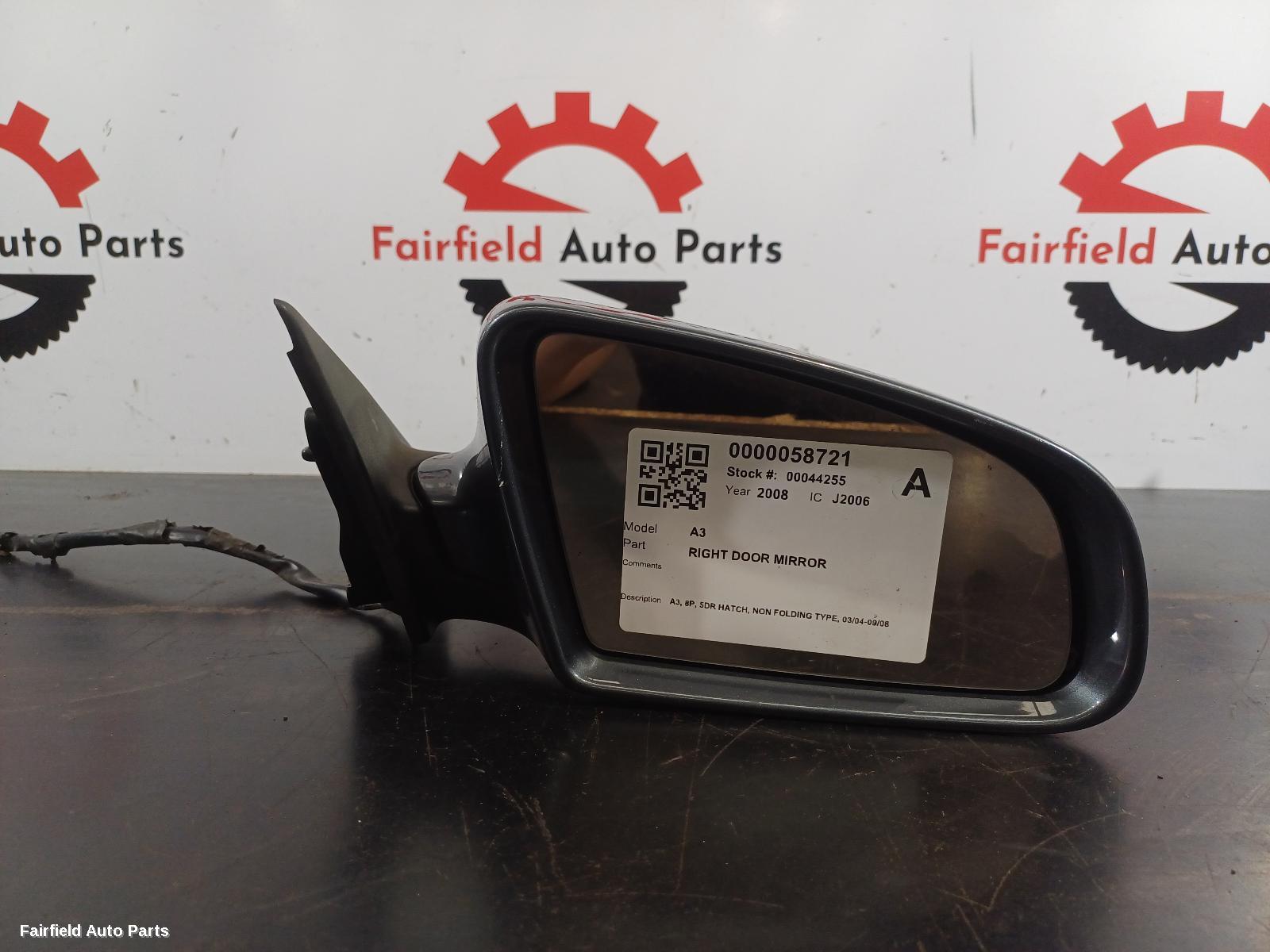 2004-2008 Audi A3 Right Door Mirror