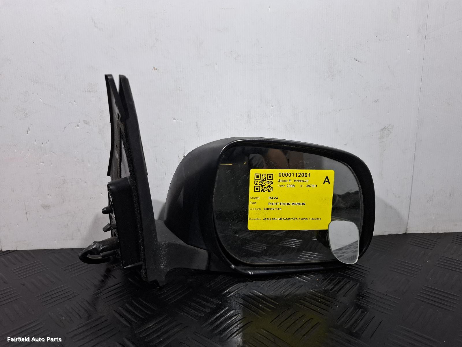 2005-2008 Toyota Rav4 Right Door Mirror