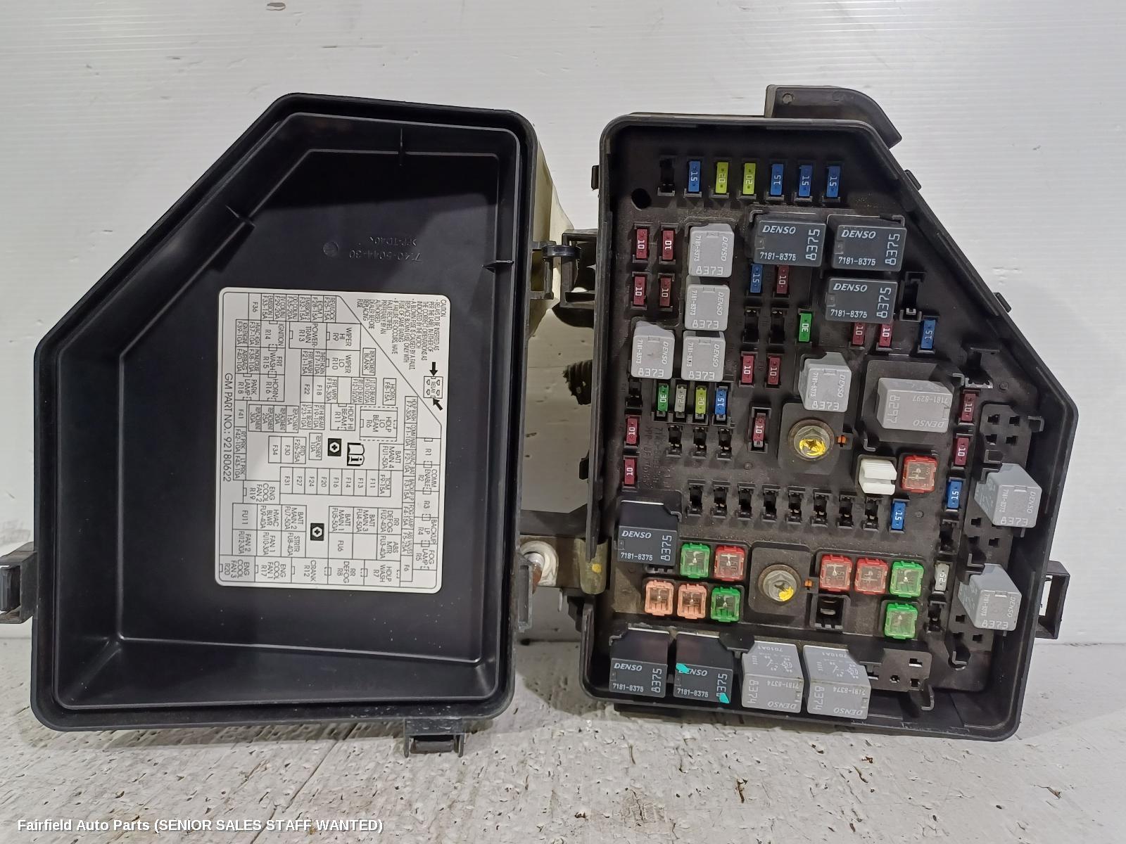 2007 Holden Commodore Fuse Box