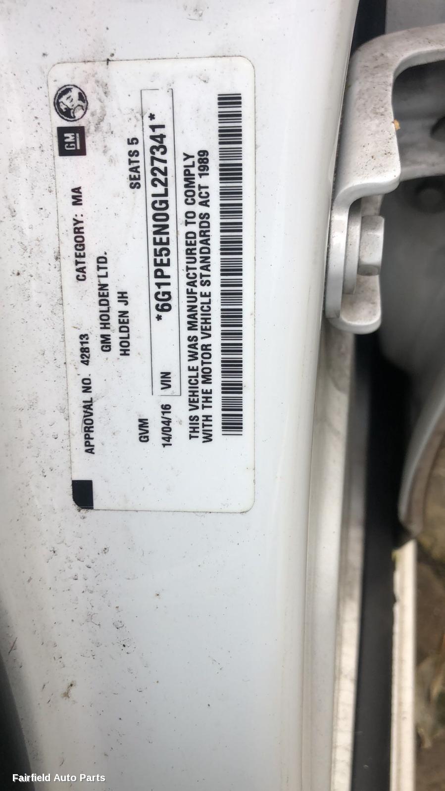 2016 Holden Cruze Grille