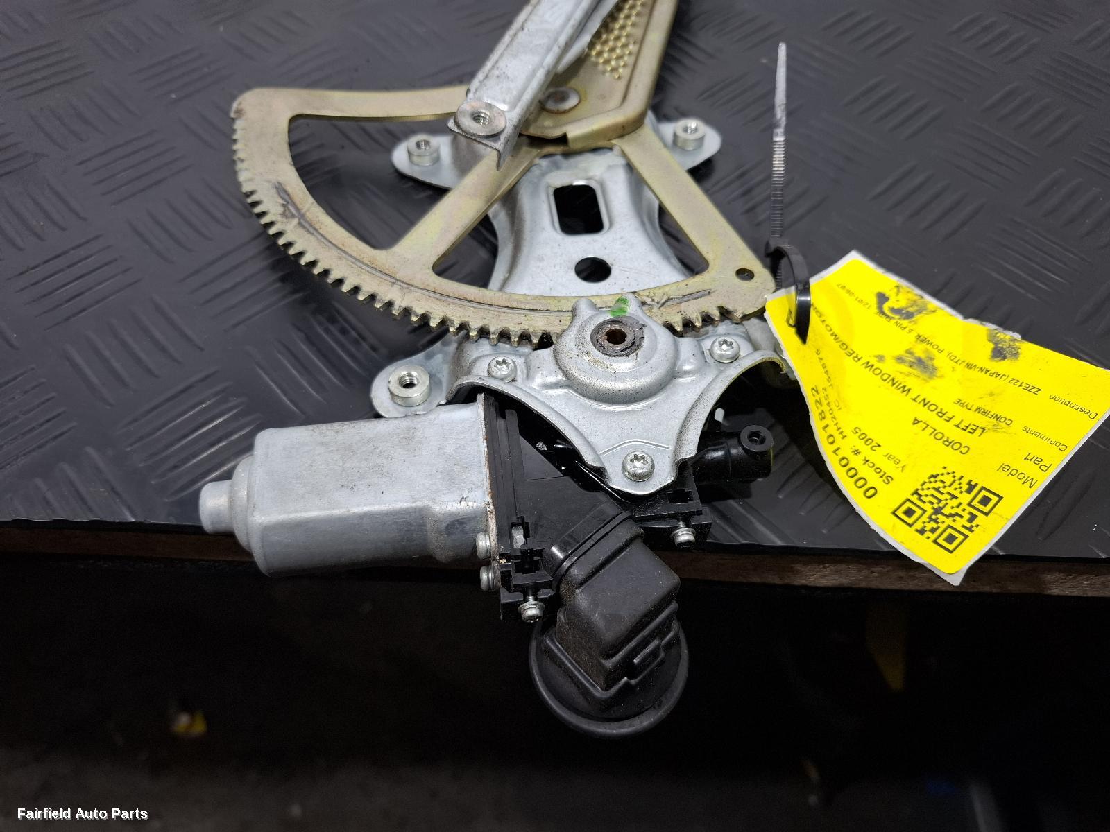2001-2007 Toyota Corolla Left Front Window Reg Motor