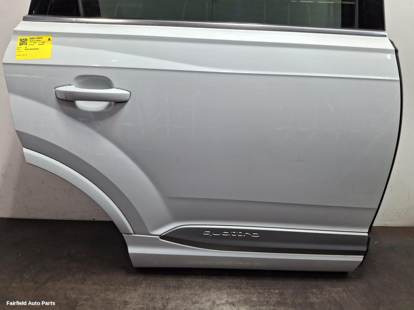 2015-2026 Audi Q7 Right Rear Door Sliding