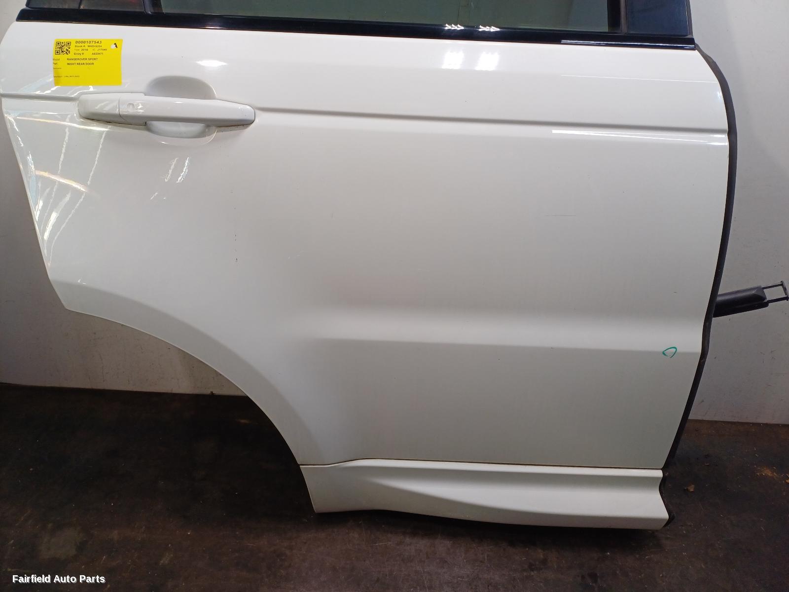 2013-2022 Land Rover Rangerover Sport Right Rear Door Sliding