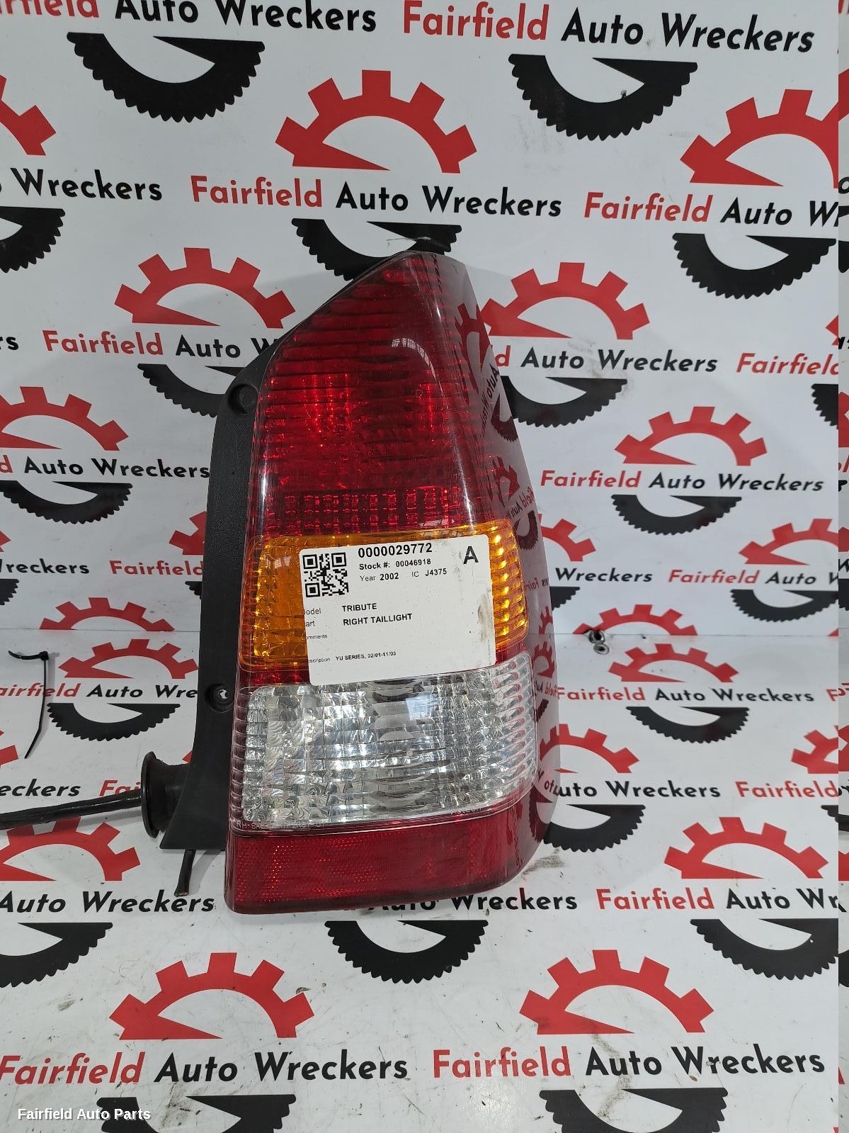 2002 Mazda Tribute Right Taillight