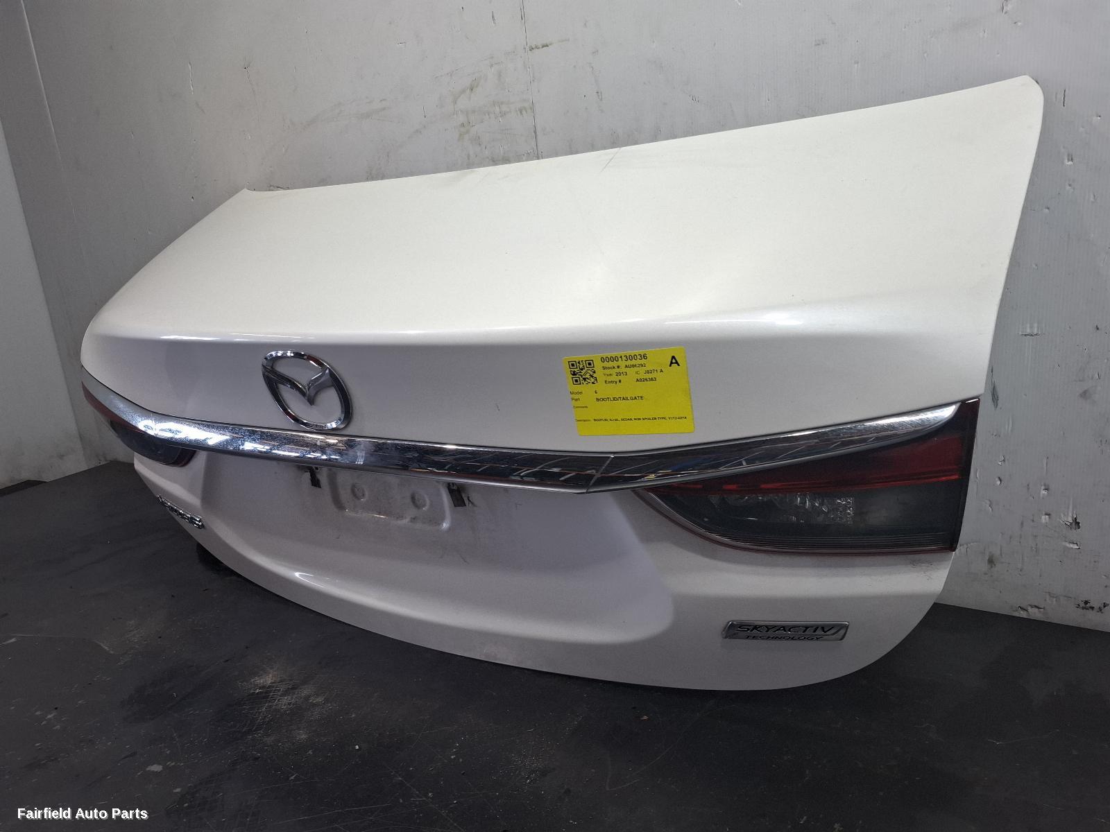 2012-2018 Mazda 6 Bootlid Tailgate