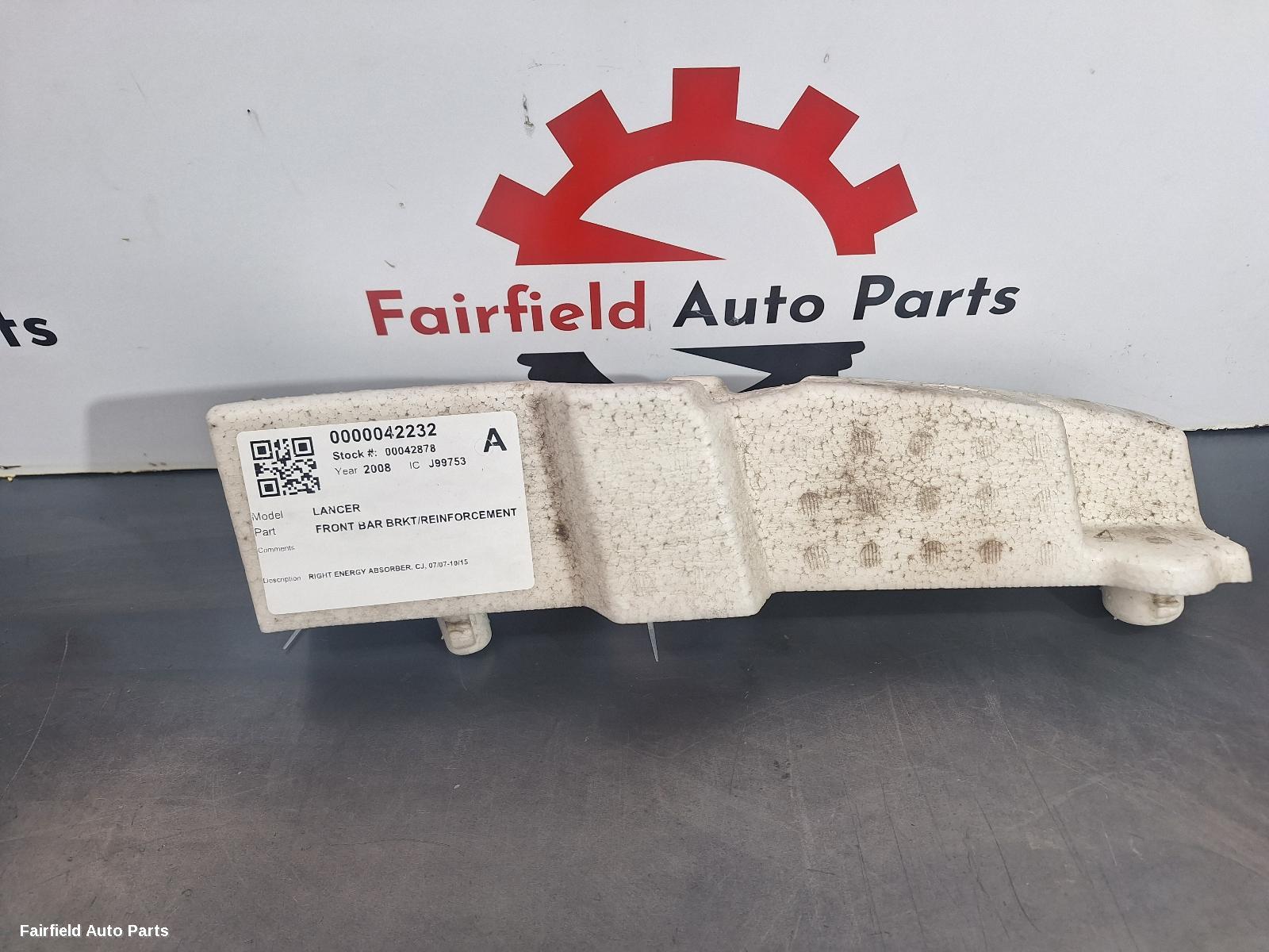 2007-2015 Mitsubishi Lancer F Bar Reinforc Brack