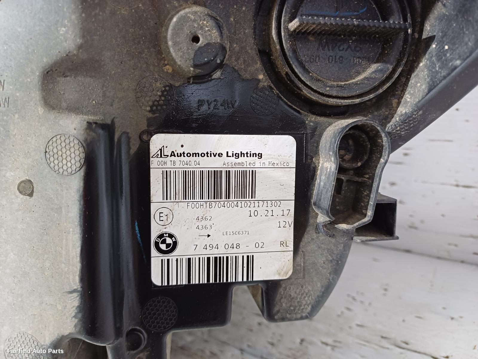 2017-2021 Bmw X3 Right Headlamp