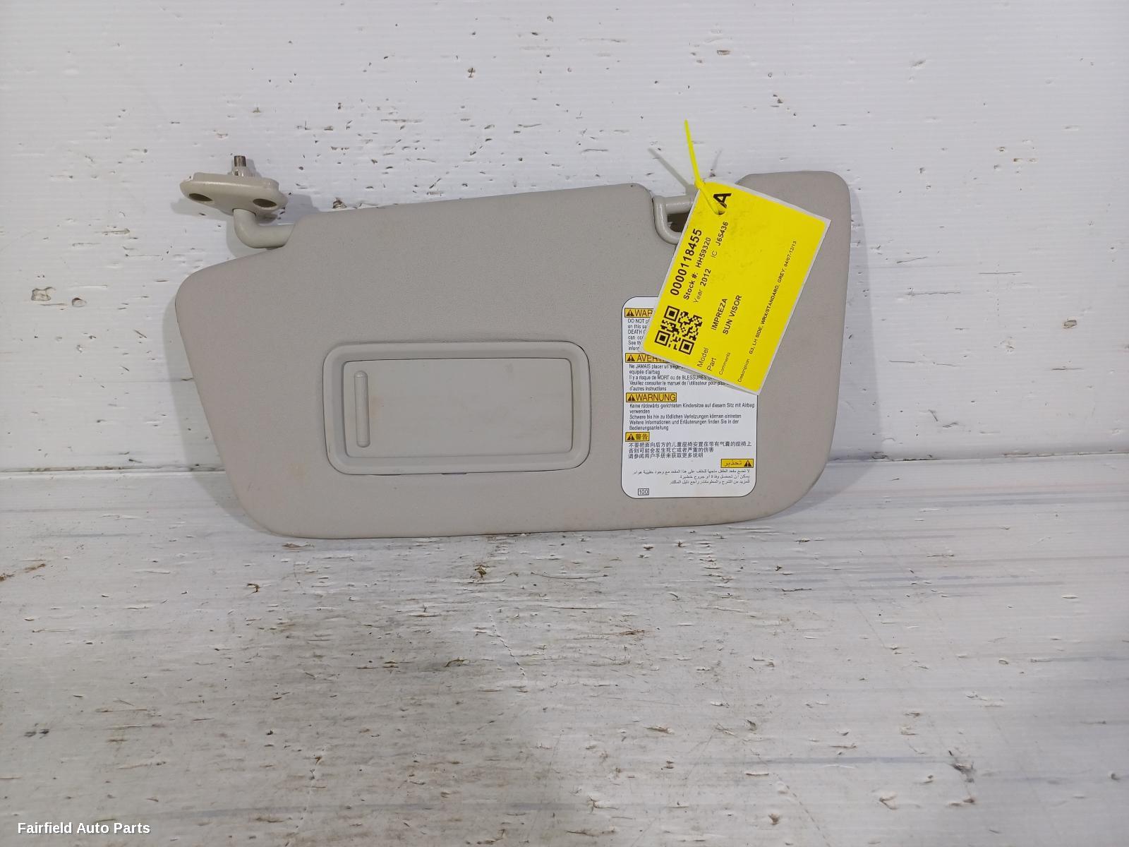 2007-2013 Subaru Impreza Sunvisor