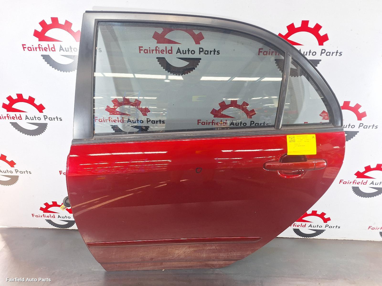 2001-2007 Toyota Corolla Left Rear Door Sliding