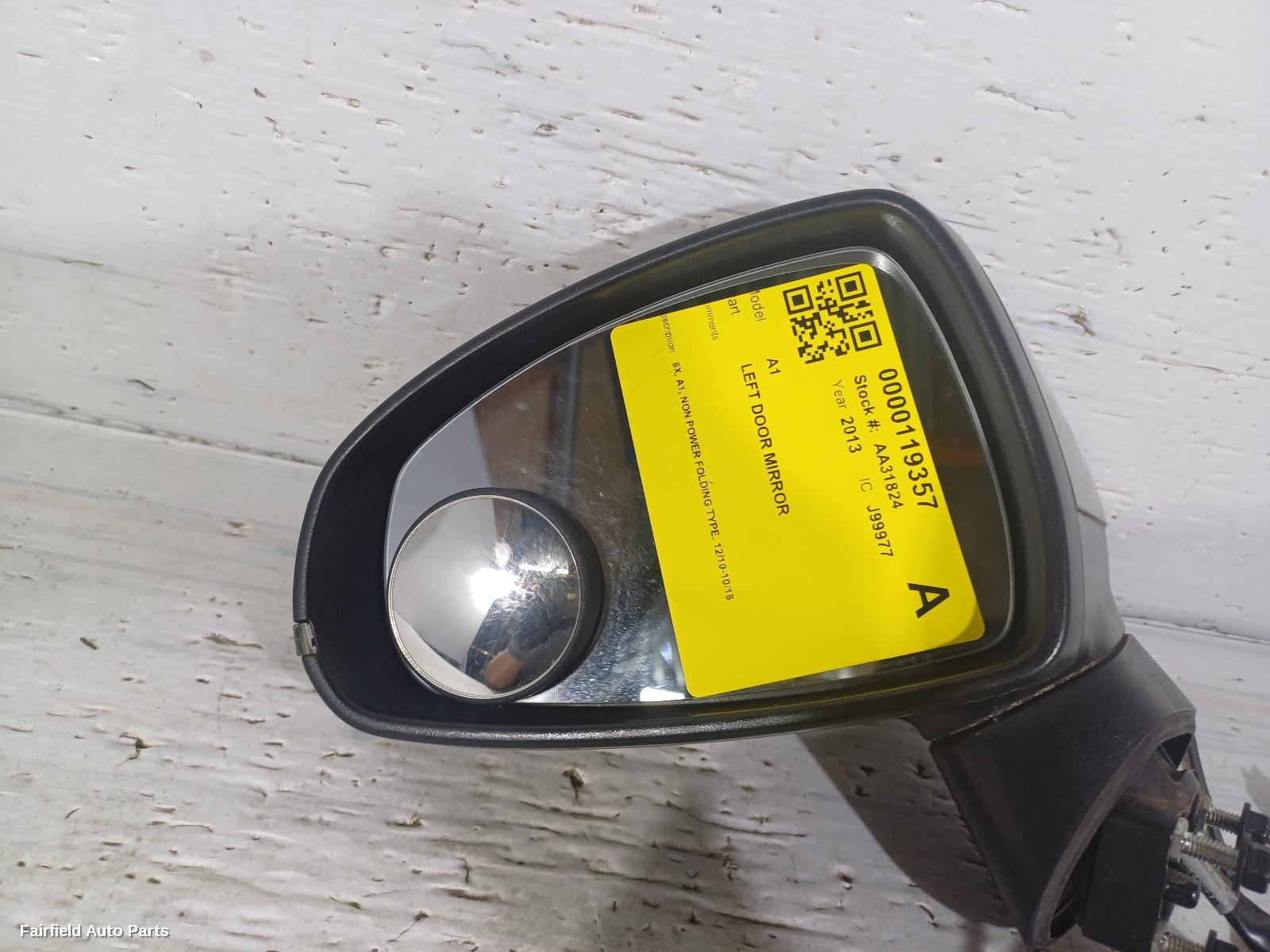 2010-2018 Audi A1 Left Door Mirror