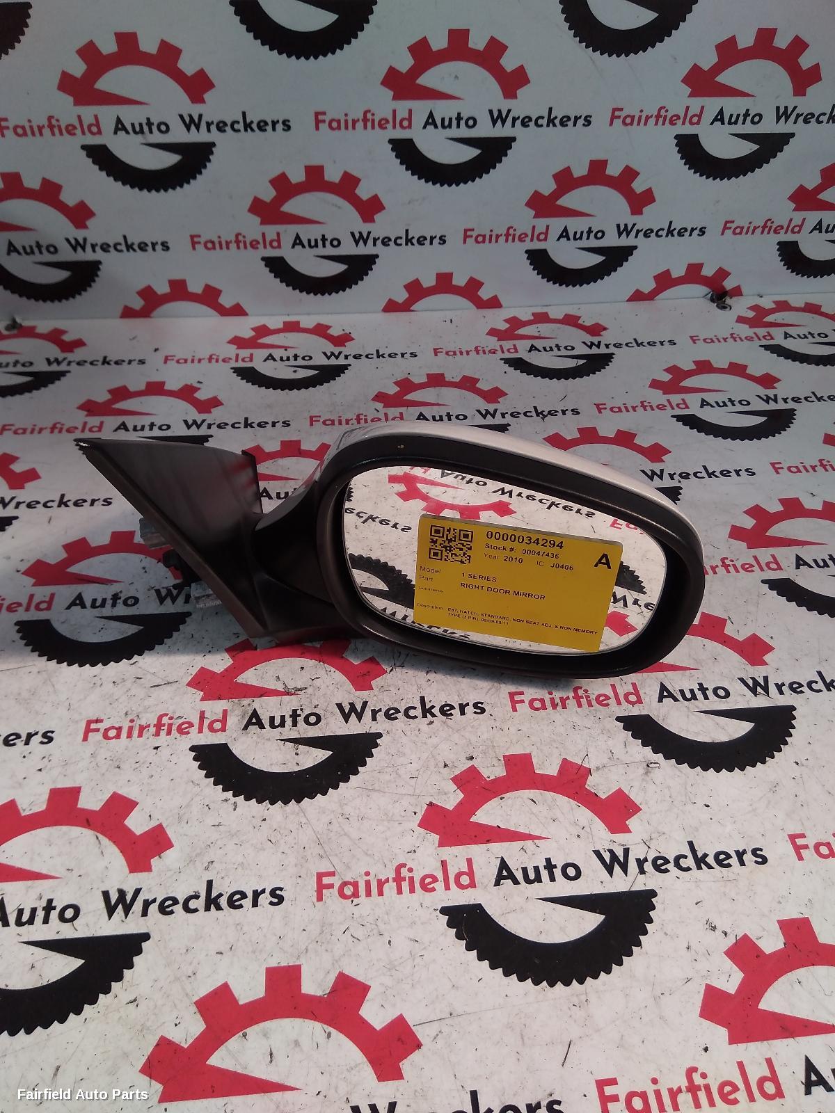 2009-2011 Bmw 1 Series Right Door Mirror