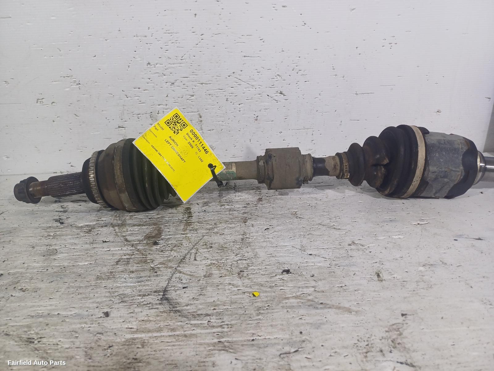 2006-2012 Toyota Aurion Left Driveshaft