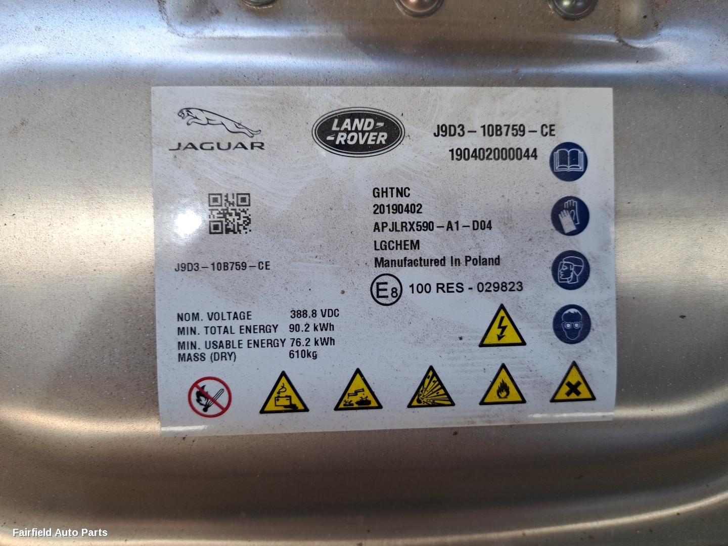 2018-2024 Jaguar I Pace High Voltage Battery