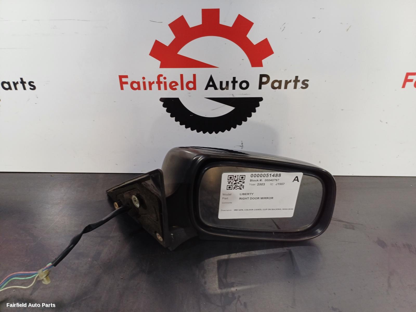 2002-2003 Subaru Liberty Right Door Mirror