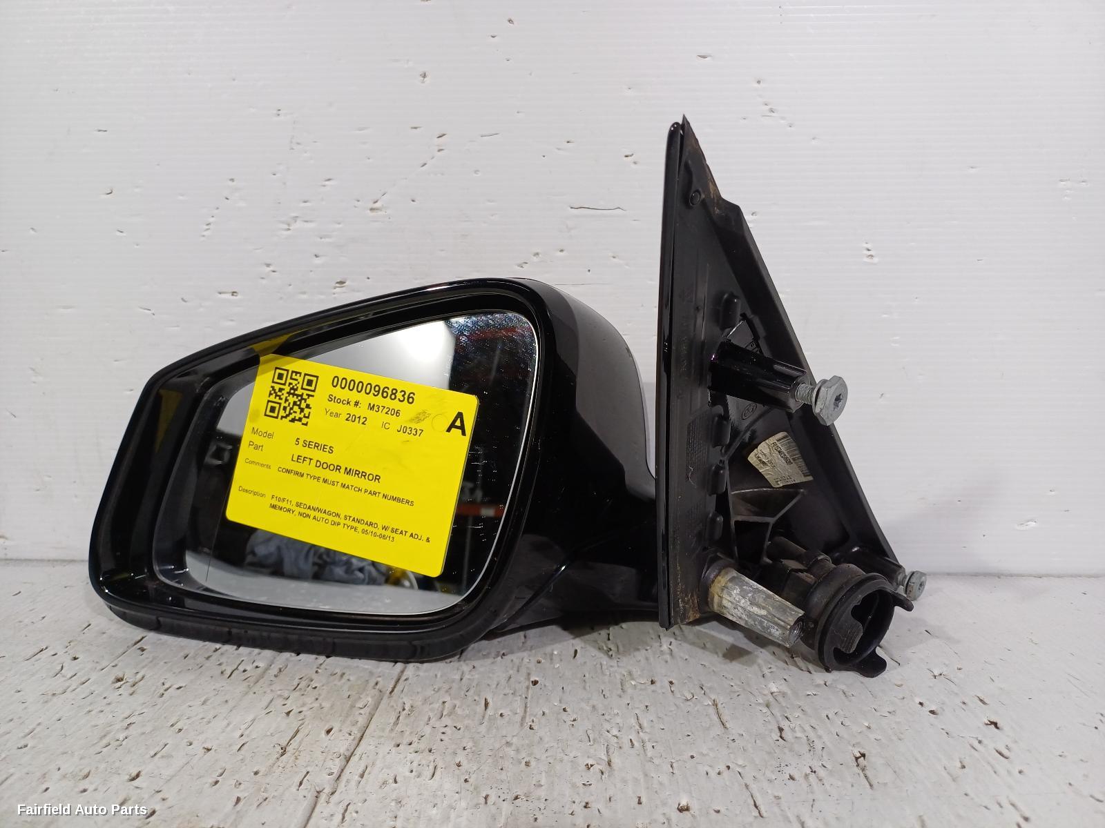 2010-2013 Bmw 5 Series Left Door Mirror