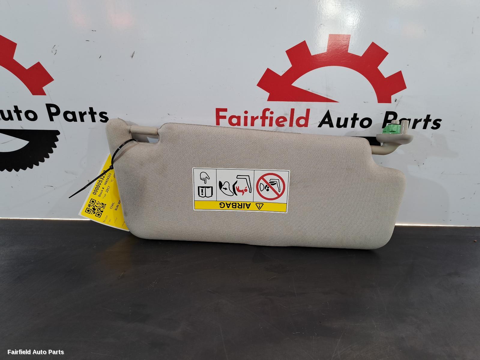 2016-2021 Honda Civic Sunvisor