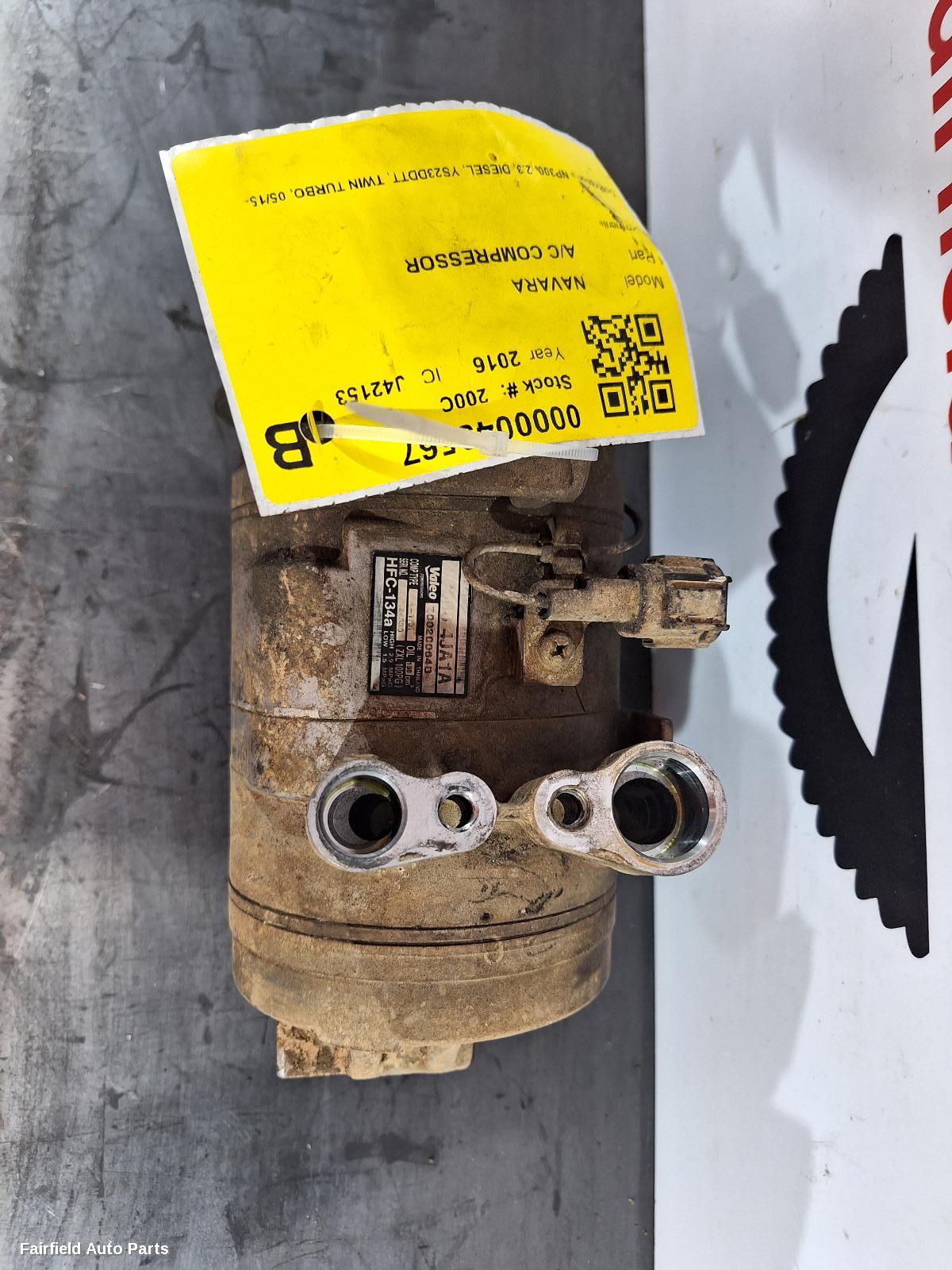 2016 Nissan Navara A C Compressor