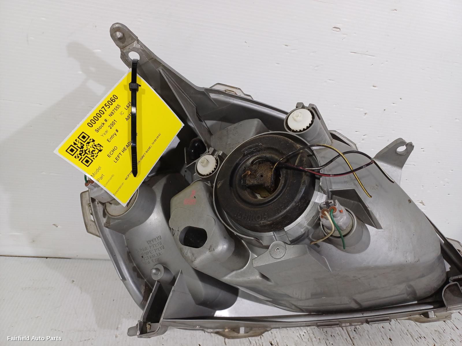 1999-2002 Toyota Echo Left Headlamp
