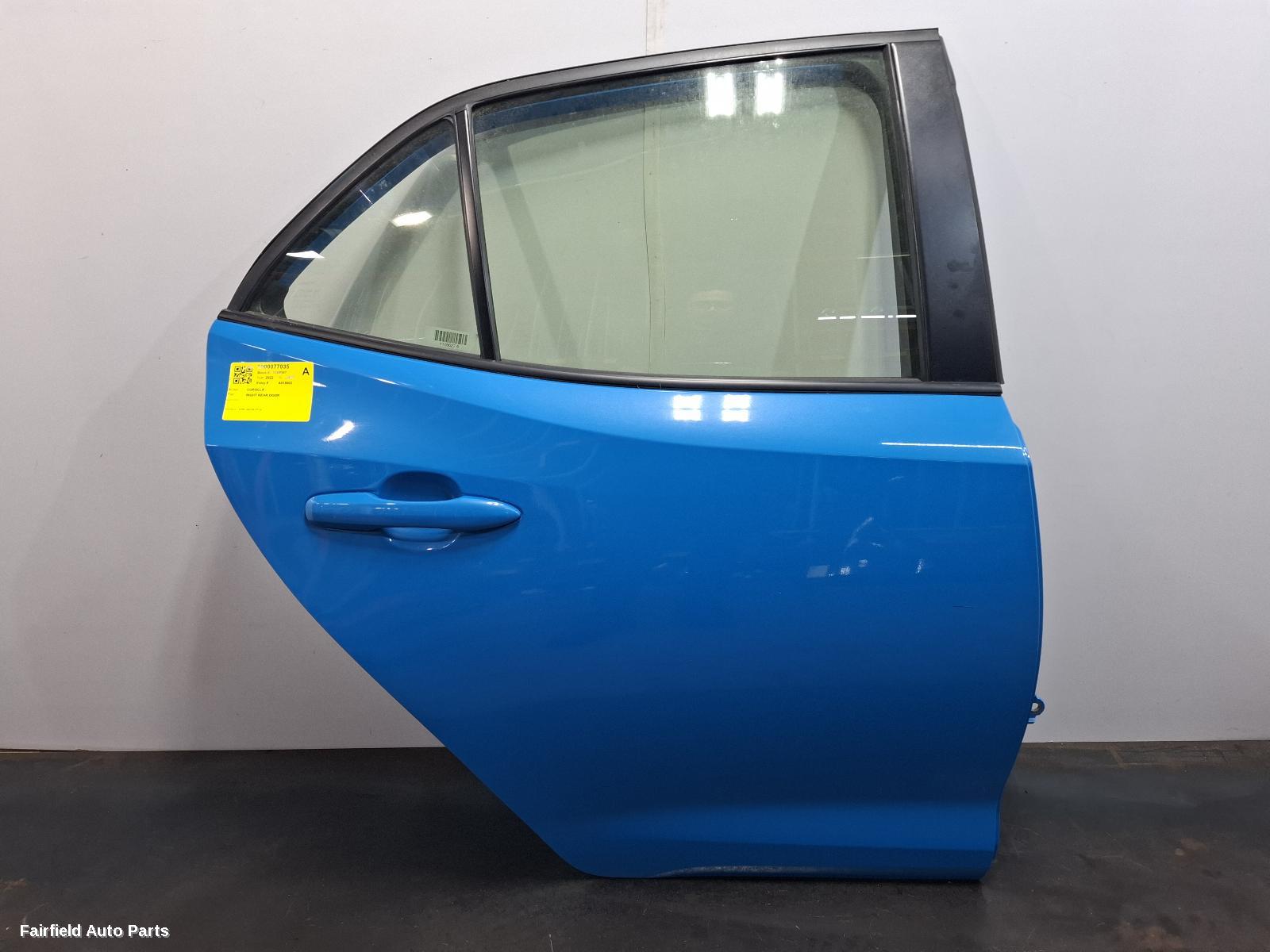 2018-2025 Toyota Corolla Right Rear Door Sliding