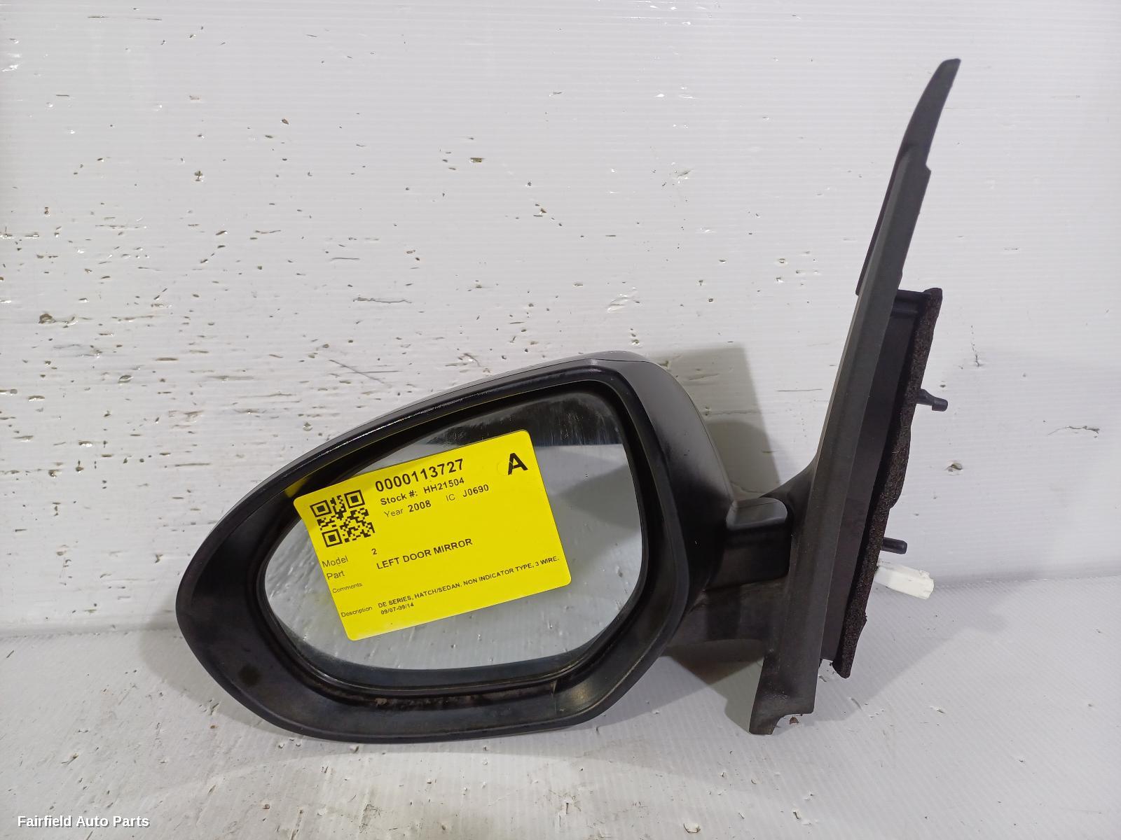 2007-2014 Mazda 2 Left Door Mirror