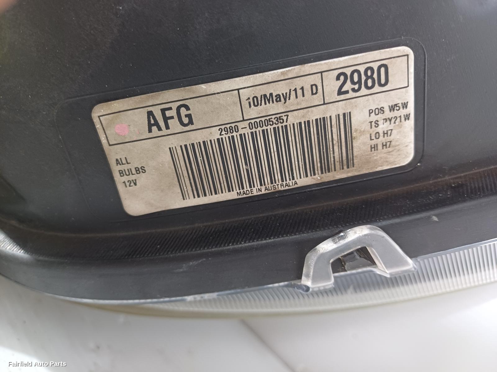 2006-2017 Holden Statesman/caprice Right Headlamp