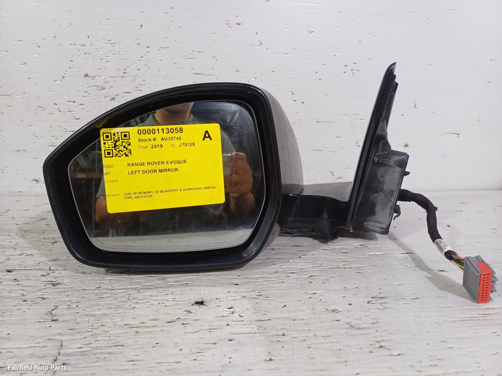 2015-2019 Land Rover Rangerover Evoque Left Door Mirror