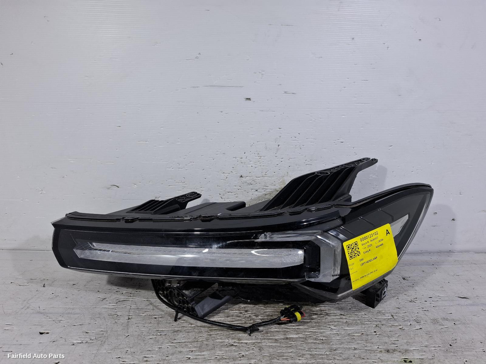 2024-2025 Ldv D90 Left Headlamp
