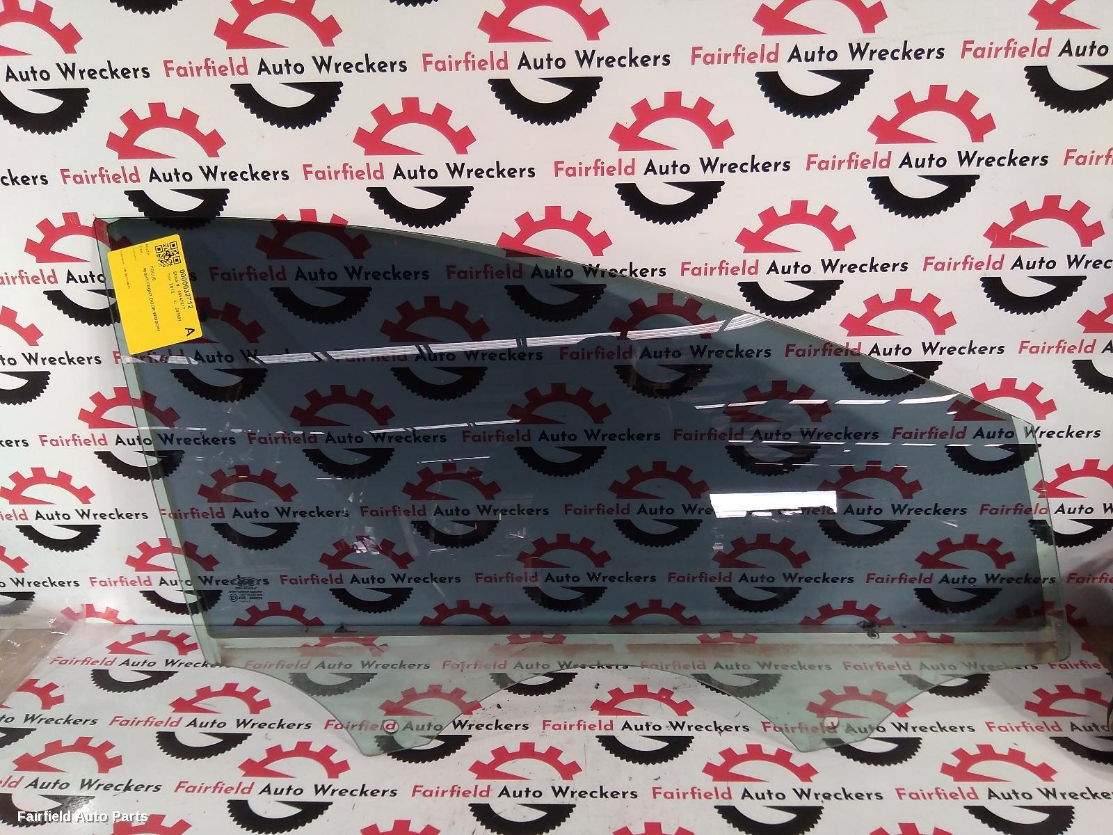 2012 Ford Focus Right Front Door Window