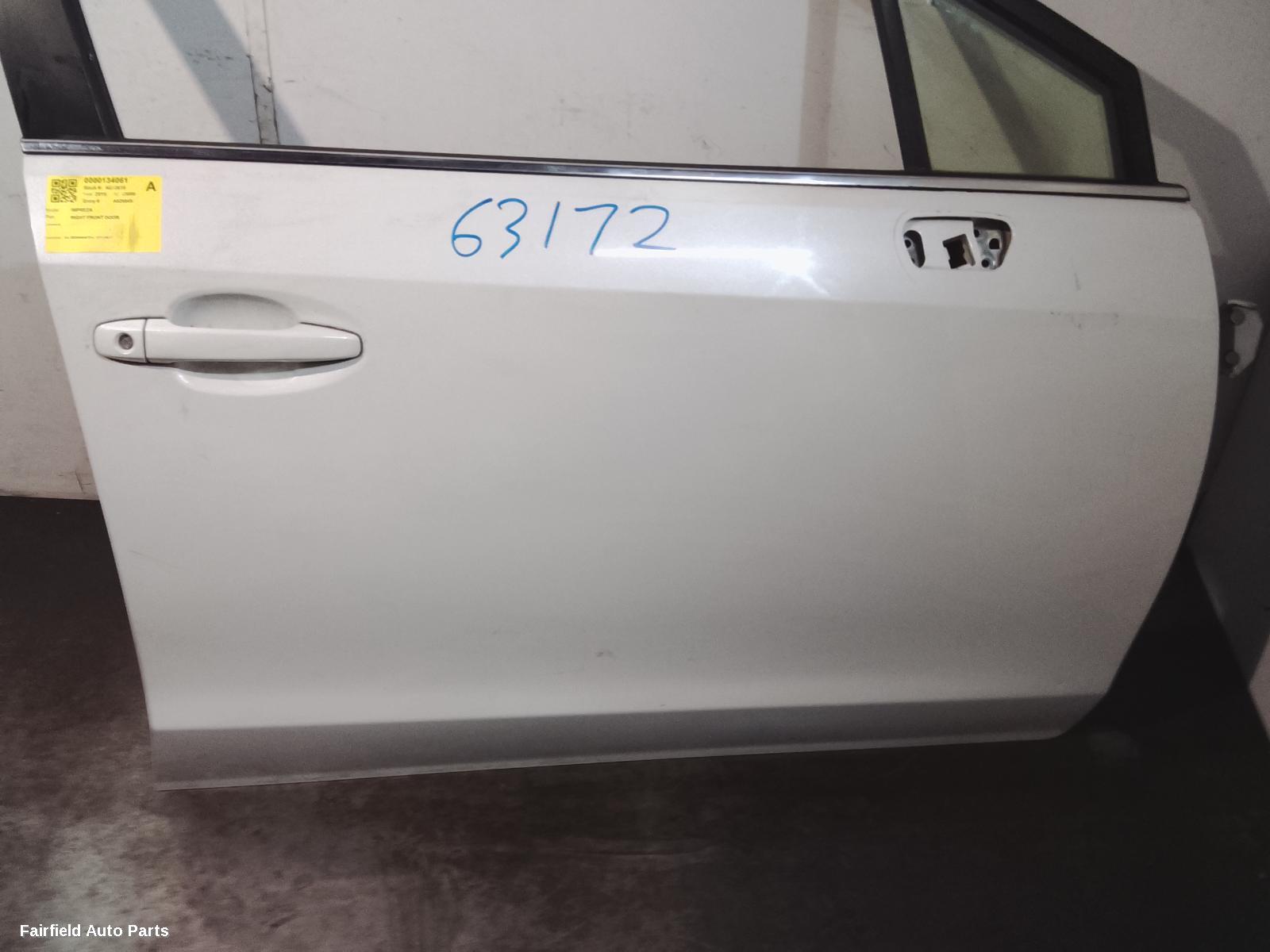 2011-2017 Subaru Impreza Right Front Door