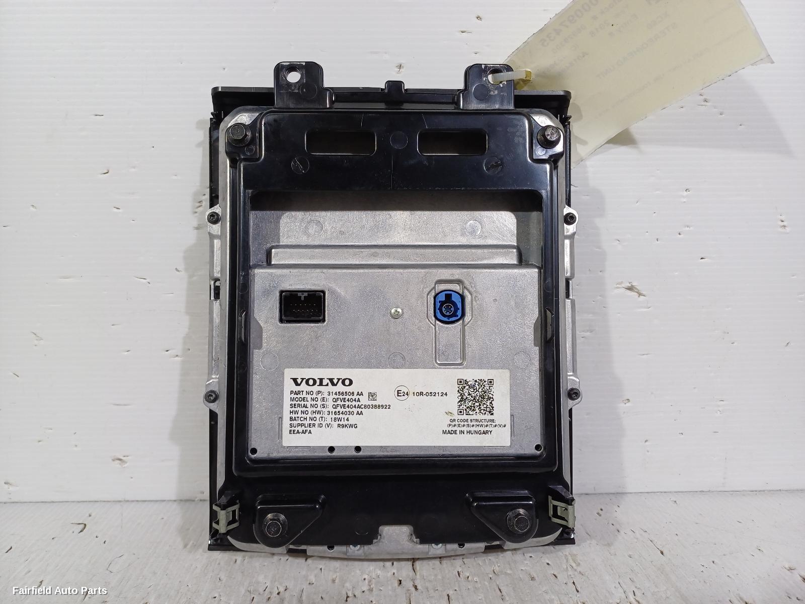 2017-2024 Volvo Xc60 Radio Cd Dvd Sat Tv