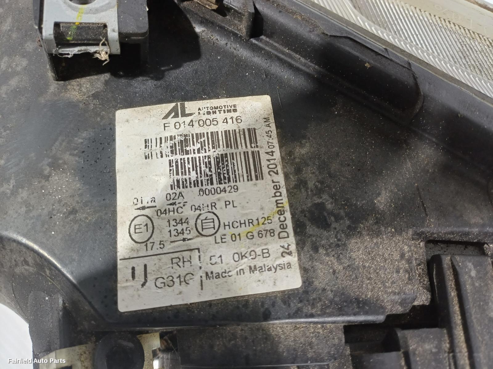 2005-2008 Mazda 6 Right Headlamp