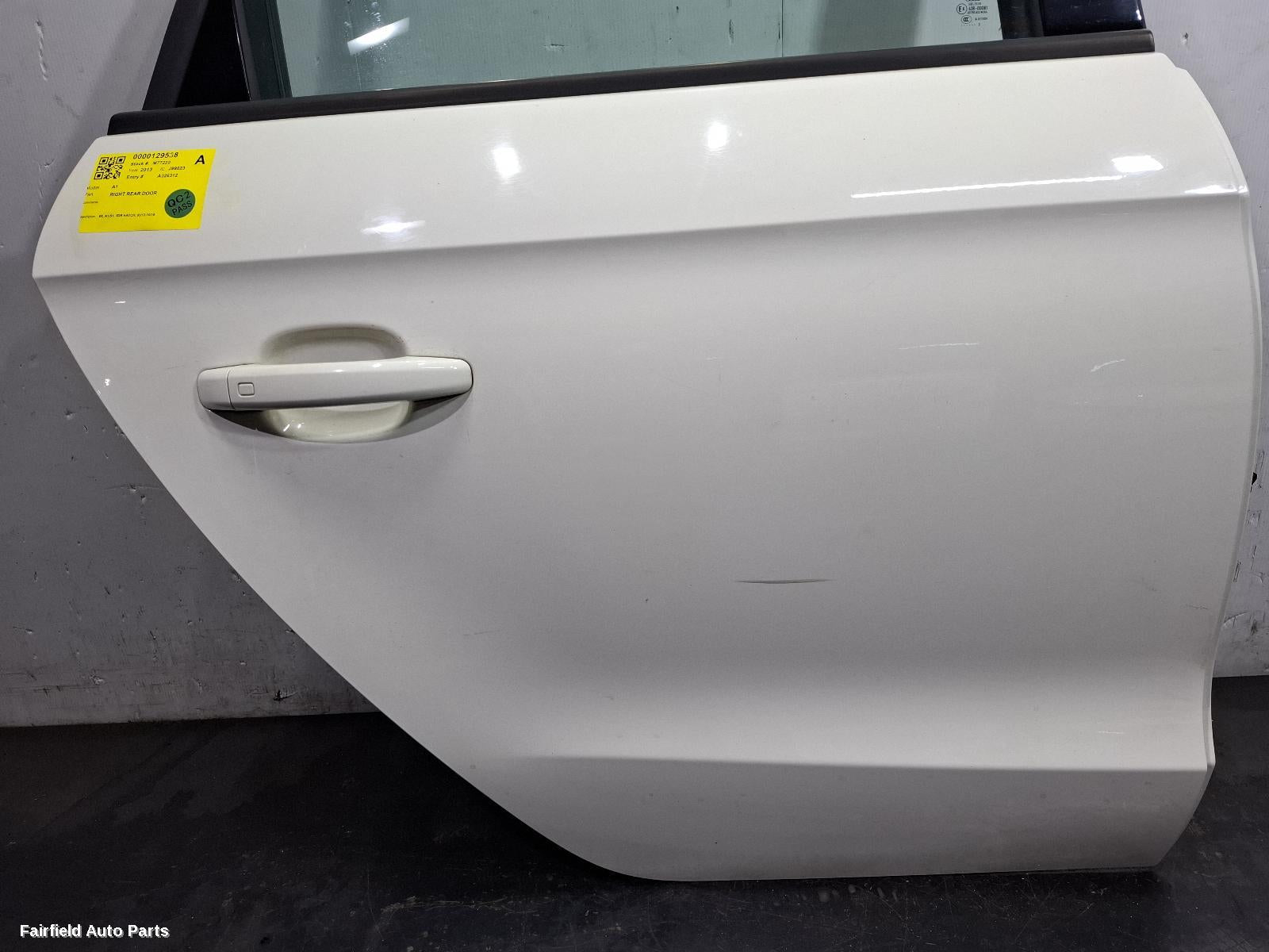 2012-2018 Audi A1 Right Rear Door Sliding