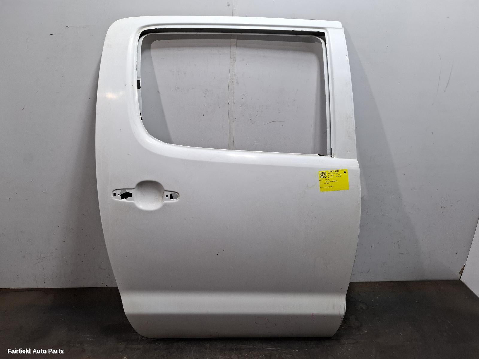 2009 Toyota Hilux Right Rear Door Sliding