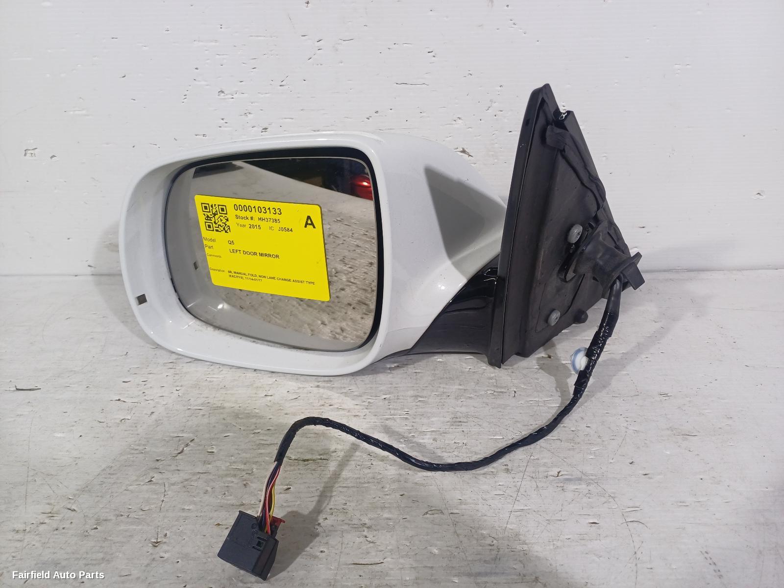 2015 Audi Q5 Left Door Mirror