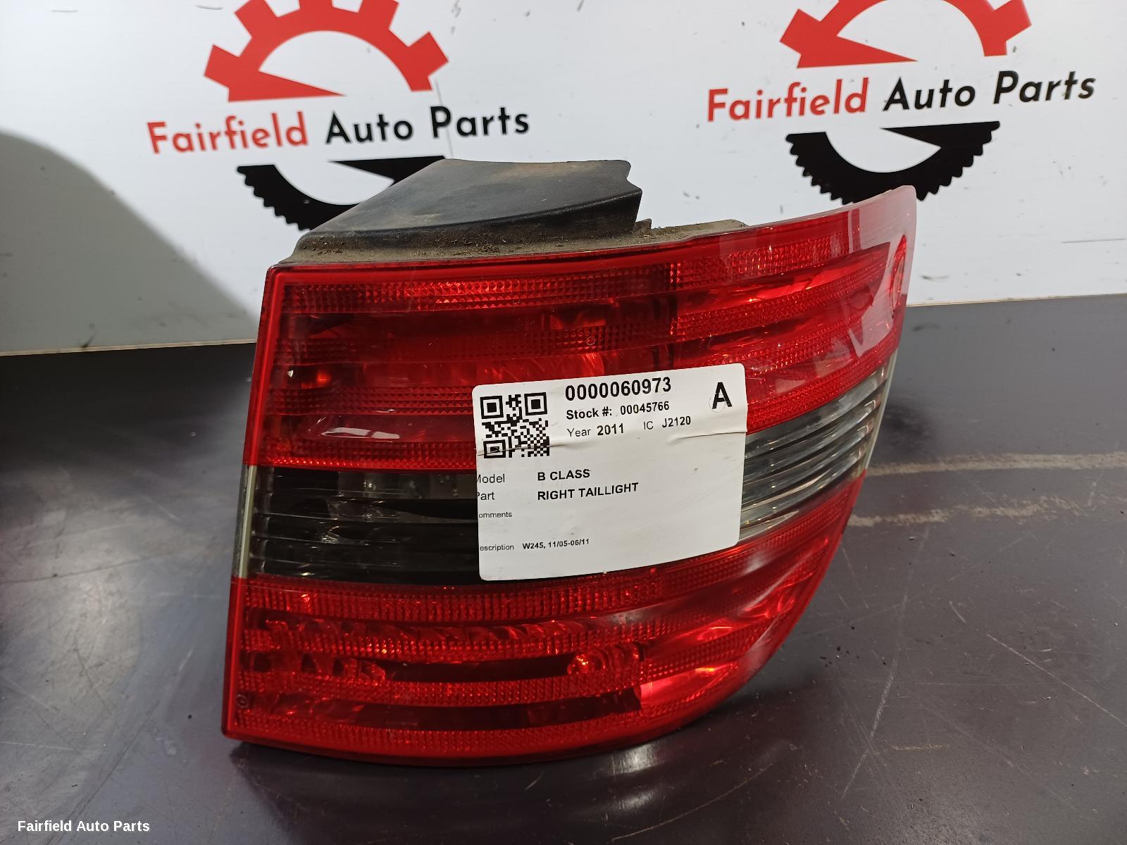 2005-2011 Mercedes B Class Right Taillight