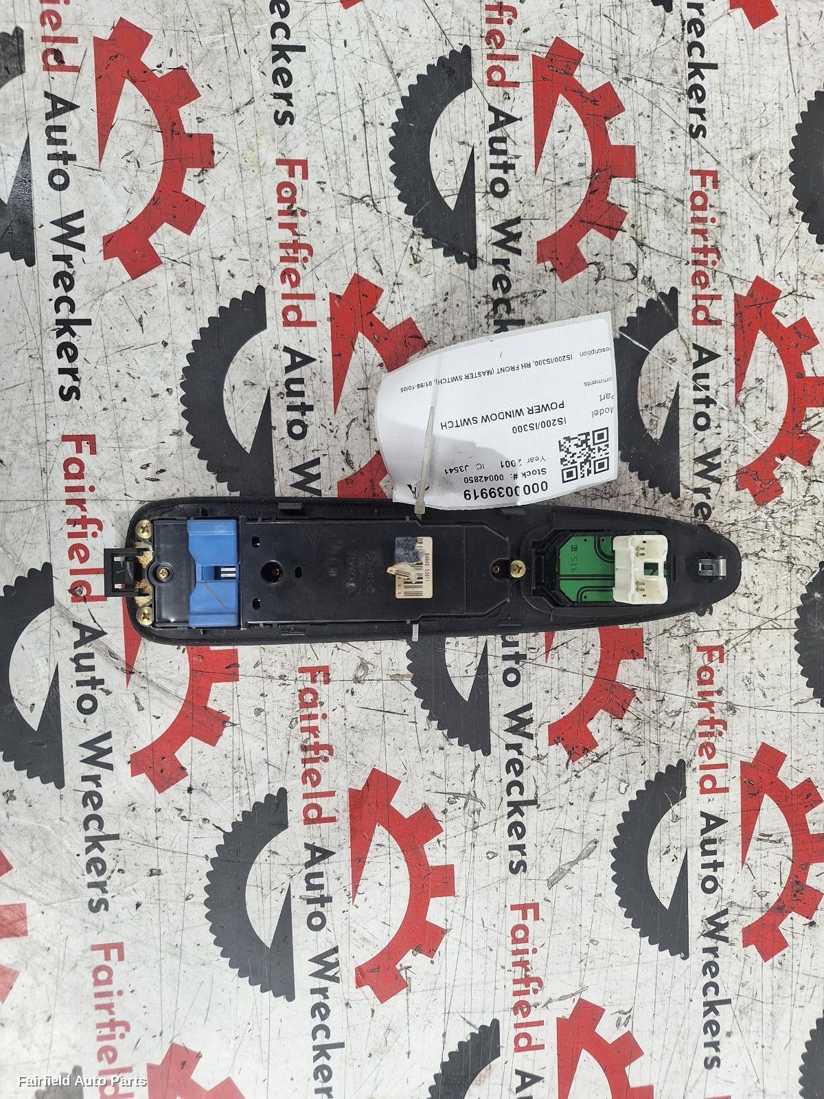 2001 Lexus Is200/is300 Pwr Dr Wind Switch