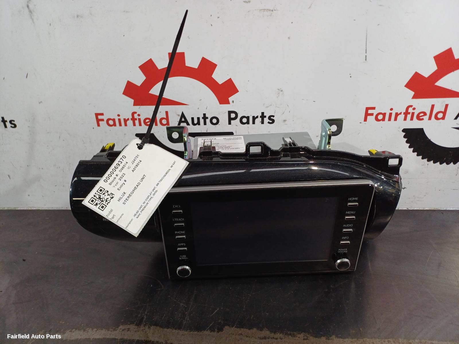 2020-2025 Toyota Hilux Radio Cd Dvd Sat Tv