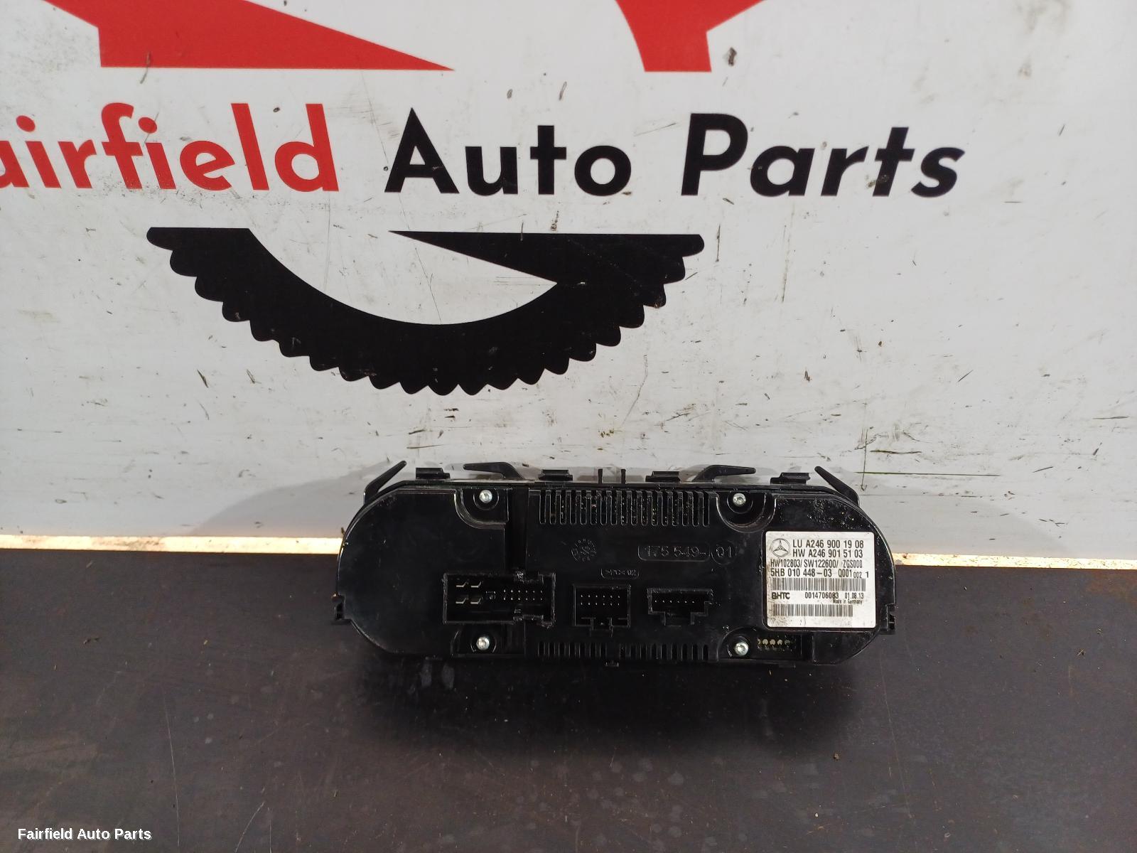 2012-2018 Mercedes A Class Heater Ac Controls