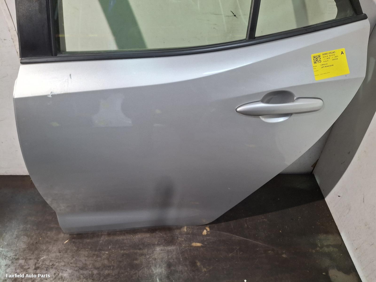 2018-2026 Toyota Corolla Left Rear Door Sliding