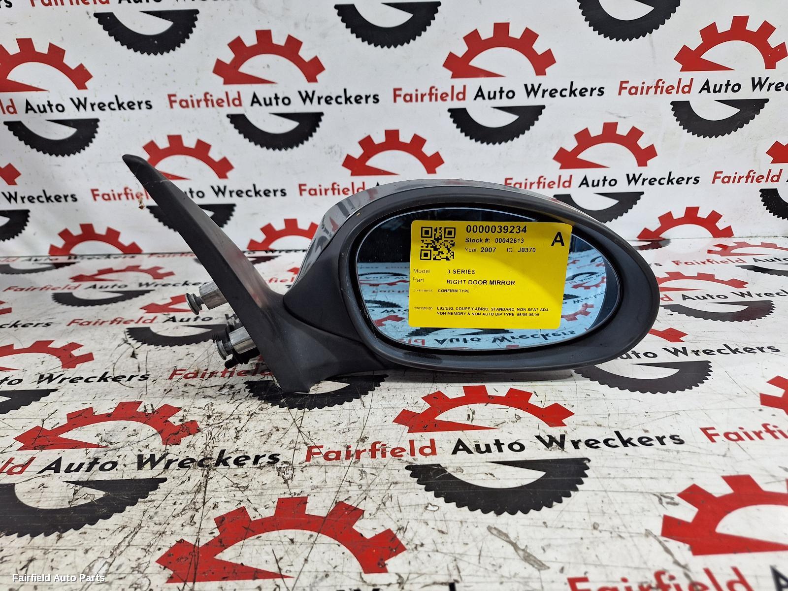 2006-2009 Bmw 3 Series Right Door Mirror