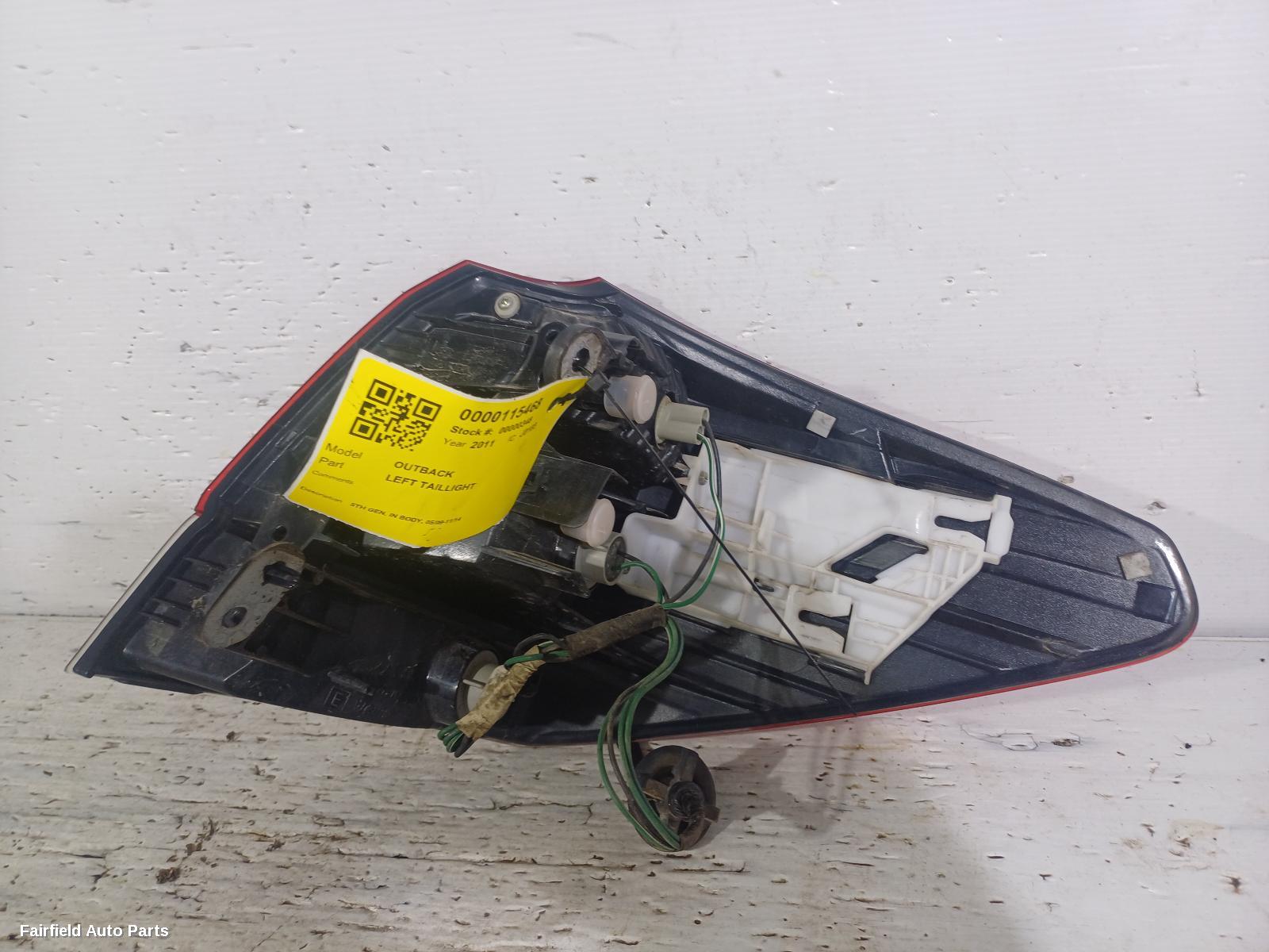 2009-2014 Subaru Outback Left Taillight