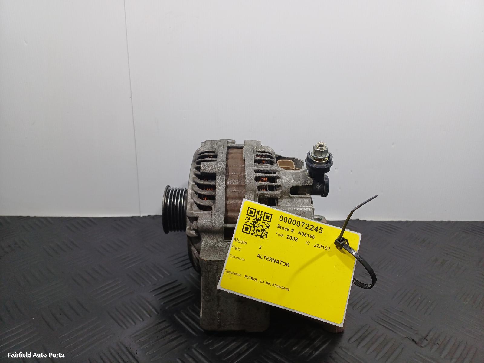 2006-2009 Mazda 3 Alternator