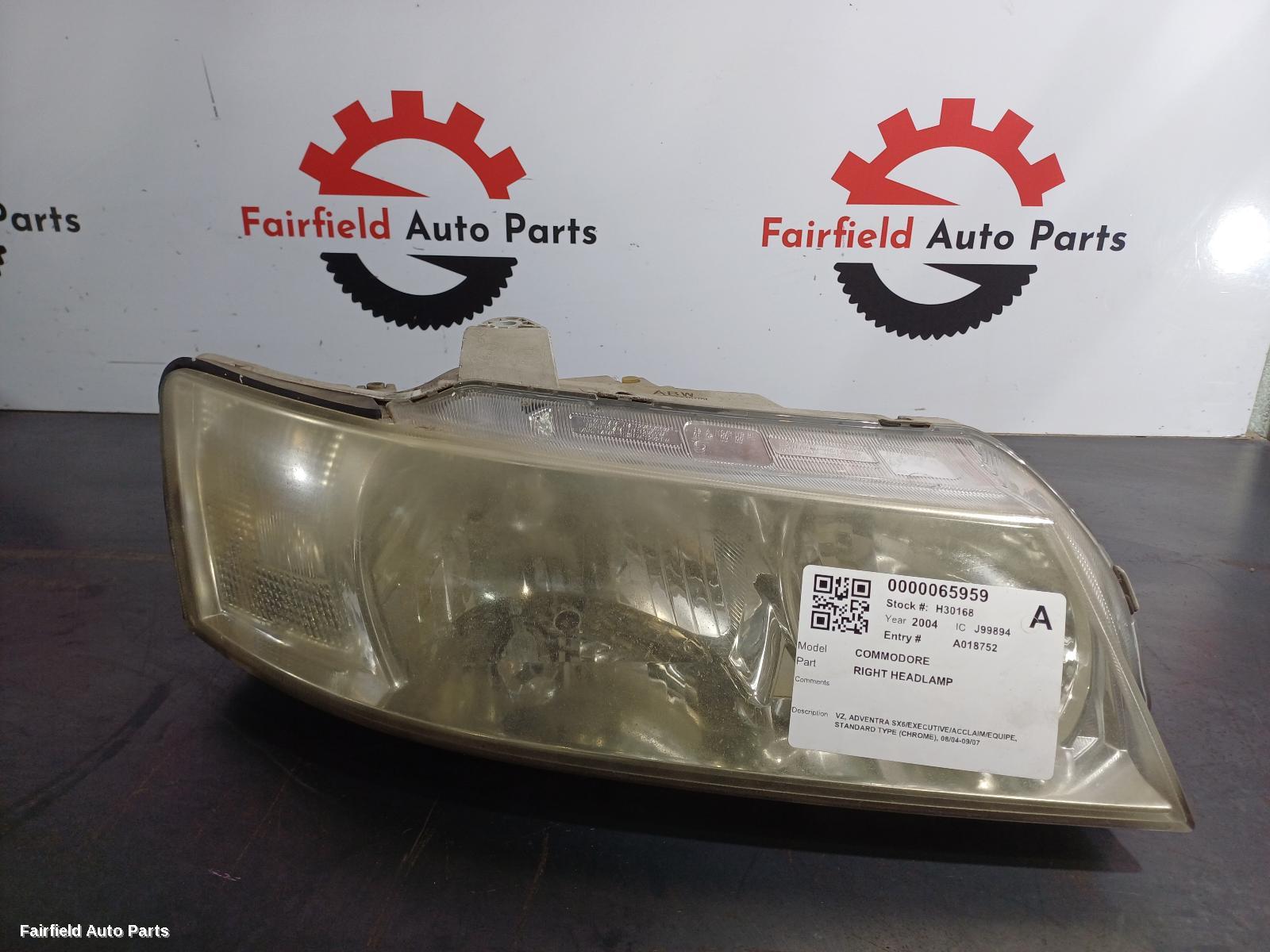 2004 Holden Commodore Right Headlamp